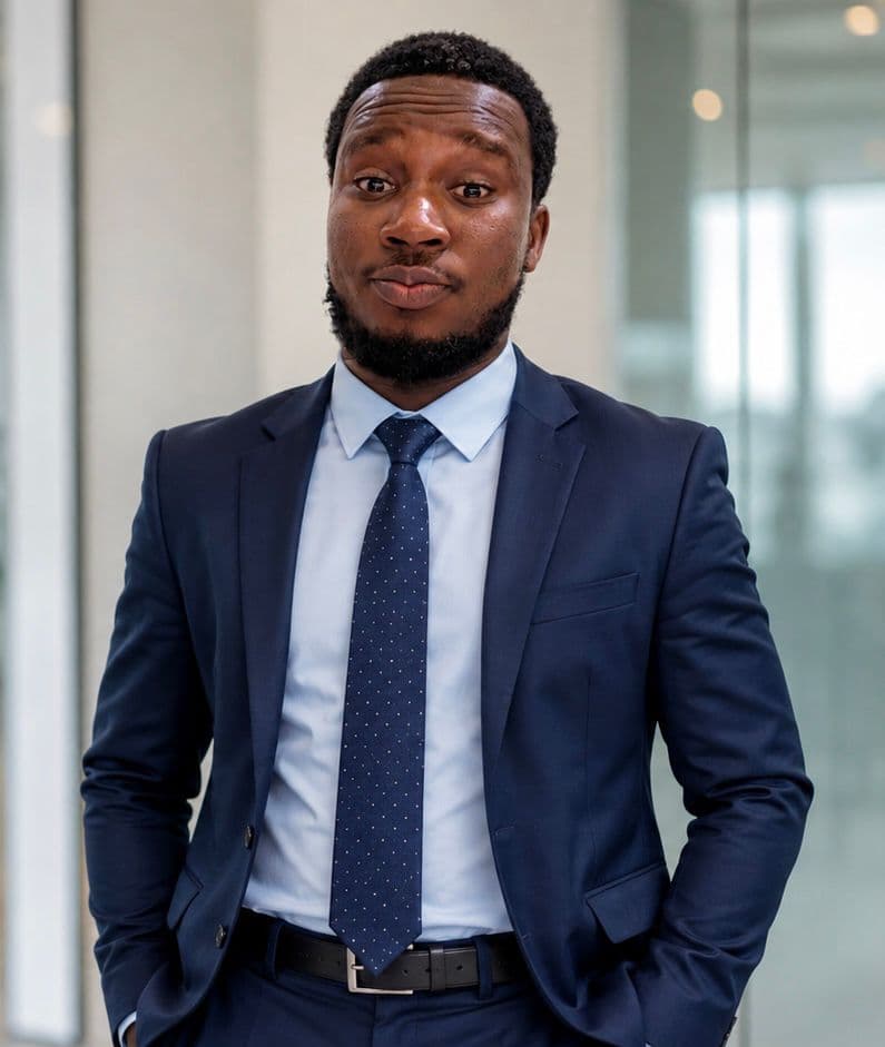 Portrait of Sallieu Jalloh, Chief I.T Specialist at Rakel Investment & General Services